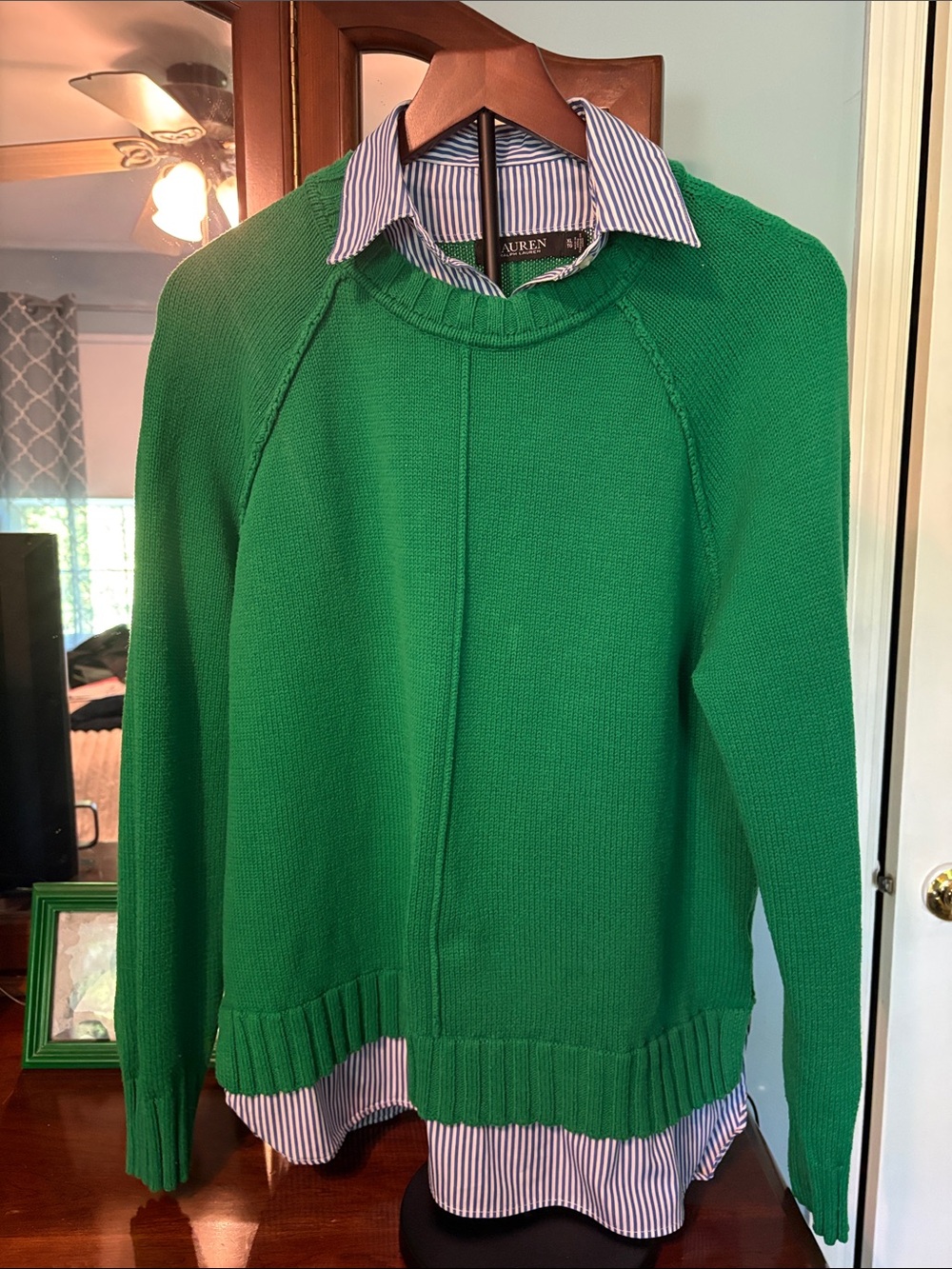 Lauren Ralph Lauren Bright Green Crewneck Sweater